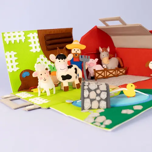 Jolly designs - Quiet Books Jolly Designs Speelset boerderij - farmlife, vanaf 2 jaar