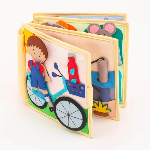 Jolly designs - Quiet Books Quiet Book Mijn eerste fiets Jolly designs - Quiet Books Quiet Book Mijn eerste fiets