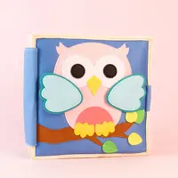 Quiet book jonge uil pastel