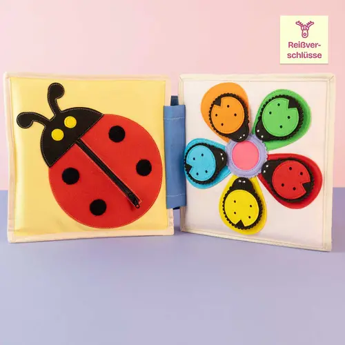 Jolly designs - Quiet Books Jolly Designs Quiet book jonge uil pastel, vanaf 12 maanden