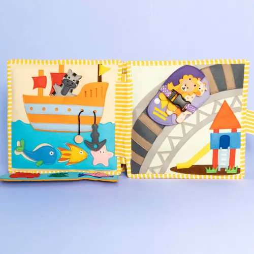 Jolly designs - Quiet Books Jolly designs Quiet book Globetrotter, vanaf 24 maanden - Copy