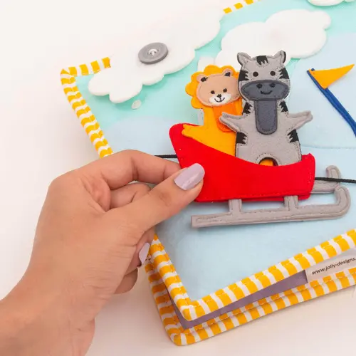 Jolly designs - Quiet Books Jolly designs Quiet book Globetrotter, vanaf 24 maanden - Copy