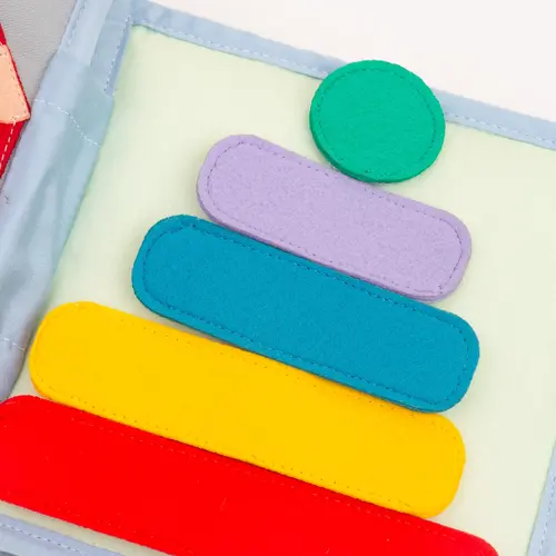 Jolly designs - Quiet Books Jolly designs Mini quiet book Zonneschijn vanaf 18 maanden Jolly designs - Quiet Books Jolly designs Mini quiet book Zonneschijn vanaf 18 maanden