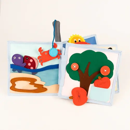 Jolly designs - Quiet Books Jolly designs Mini quiet book Zonneschijn vanaf 18 maanden Jolly designs - Quiet Books Jolly designs Mini quiet book Zonneschijn vanaf 18 maanden