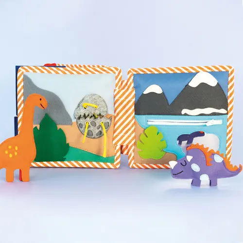 Jolly designs - Quiet Books Jolly designs Mini Quiet book Dinovriendjes vanaf 2 jaar Jolly designs - Quiet Books Jolly designs Mini Quiet book Dinovriendjes vanaf 2 jaar
