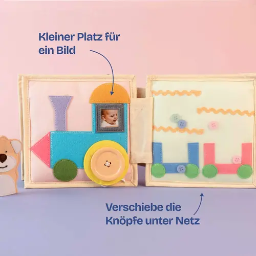 Jolly designs - Quiet Books Jolly designs Mini quiet book Vliegtuig vanaf 18 maanden