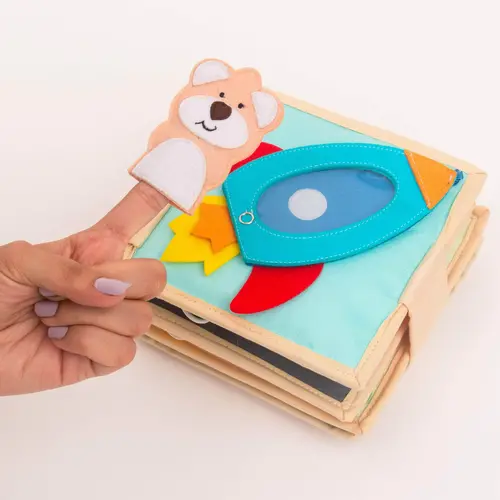 Jolly designs - Quiet Books Jolly designs Mini quiet book Vliegtuig vanaf 18 maanden