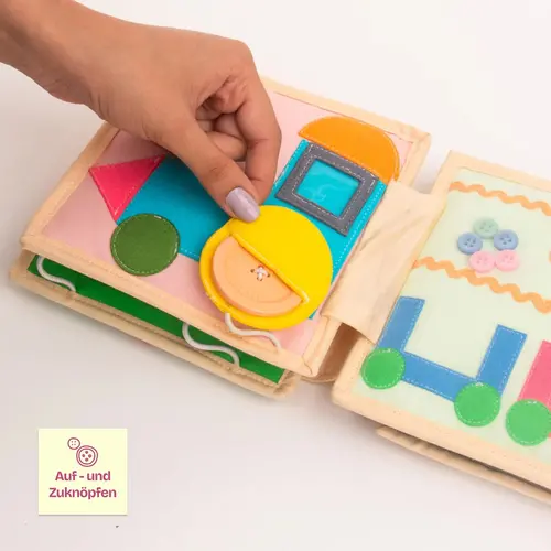 Jolly designs - Quiet Books Jolly designs Mini quiet book Vliegtuig vanaf 18 maanden