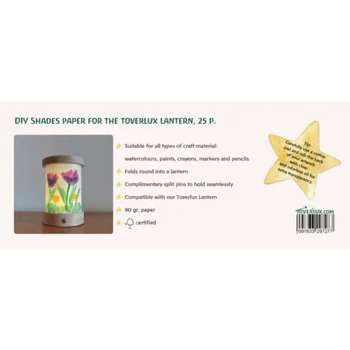 Toverlux Toverlux DIY lampekappenpapier voor lantaarn - 25 vel