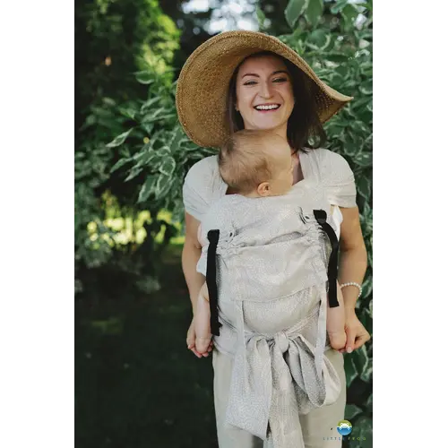 Little Frog Little Frog - Draagzak cross hybrid - Linen Wildernis