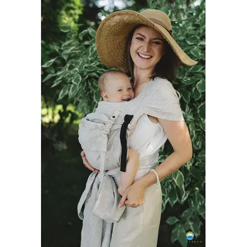 Little Frog Little Frog - Draagzak cross hybrid - Linen Wildernis