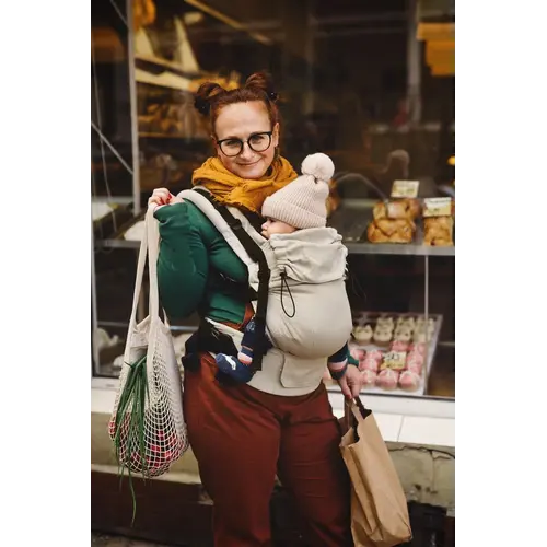 Little Frog Little Frog - Fulbuckle draagzak -  Beige Moonstone