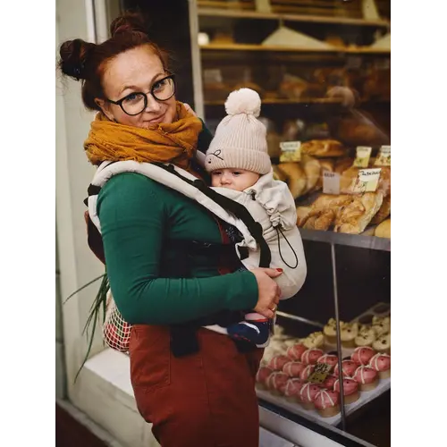 Little Frog Little Frog - Fulbuckle draagzak -  Beige Moonstone