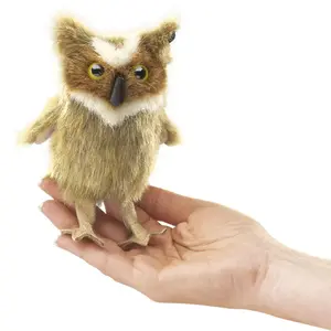 Folkmanis handpoppen en poppenkastpoppen Vingerpop Uil - Oehoe