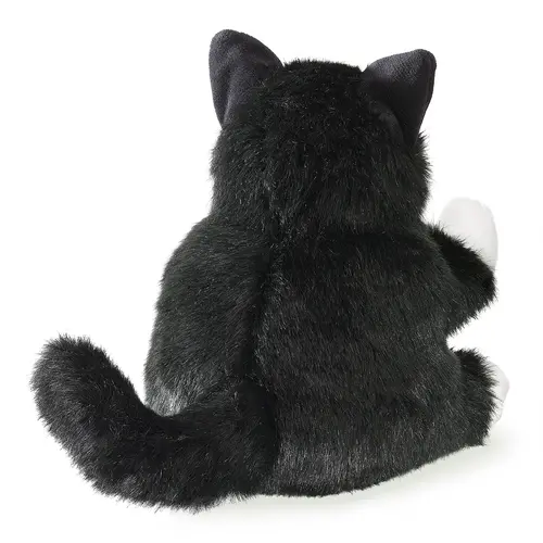 Folkmanis handpoppen en poppenkastpoppen Folkmanis  Handpop Tuxedo kitten