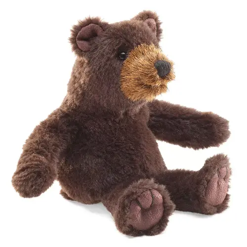 Folkmanis handpoppen en poppenkastpoppen Folkmanis vingerpopje zittende beer