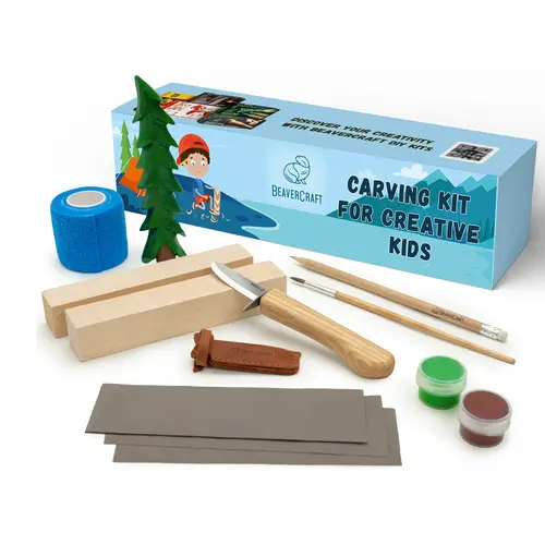 Beavercraft Beavercraft houtsnijset boom voor kinderen