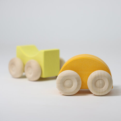 Grimm's Grimm's houten Stapelauto's geel