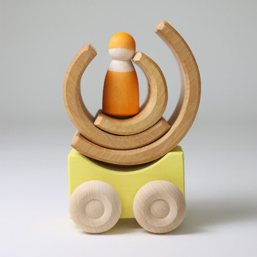 Grimm's Grimm's houten Stapelauto's geel