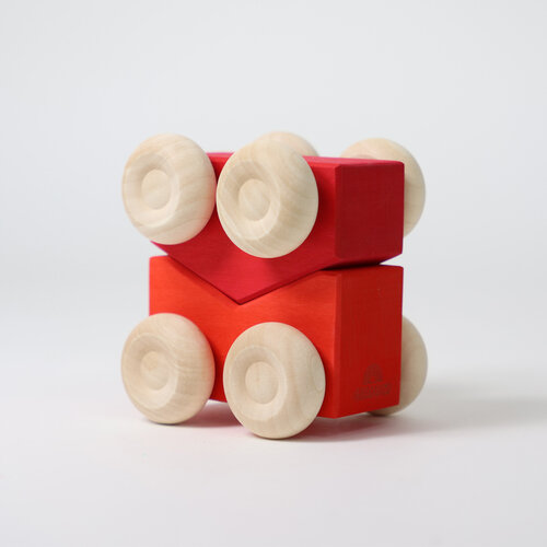 Grimm's Grimm's houten Stapelauto's rood