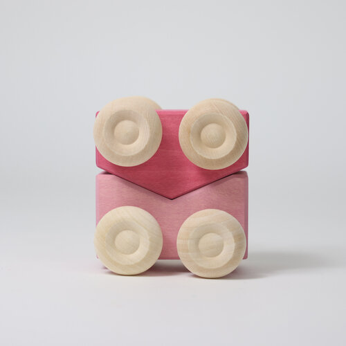 Grimm's Grimm's houten Stapelauto's roze