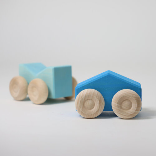 Grimm's Grimm's houten Stapelauto's blauw