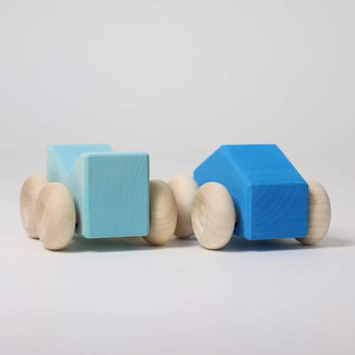 Grimm's Grimm's houten Stapelauto's blauw