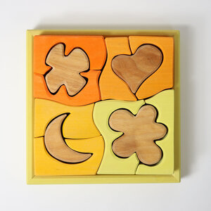 Grimm's Bouwset en puzzel Geel