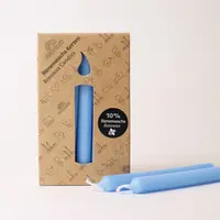 Blauwe Bijenwaskaars 10% - 12 stuks