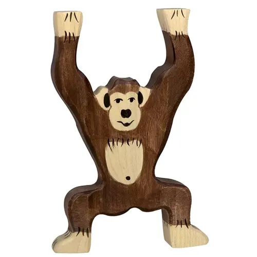 Holztiger Holztiger houten Chimpansee 9 cm