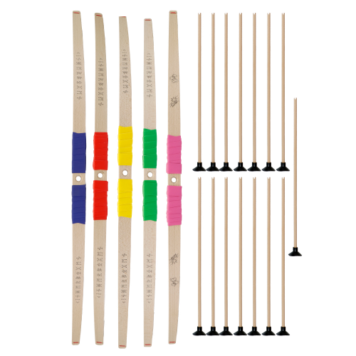 BestSaller Bestsaller Houten handboog gekleurd met schietgat en drie pijlen - Copy