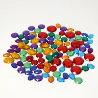 Acryl glitterstenen - 100 stuks