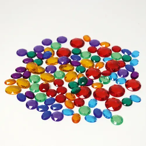 Grimm's Grimm's Acryl glitterstenen - 100 steentjes