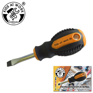 Kids at work kindergereedschap van Corvus Toys Schroevendraaier 5mm korte kling