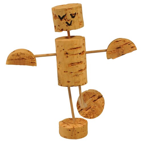 Kids at work kindergereedschap van Corvus Toys Kids at Work DIY kurk mannetje - poppetje