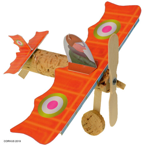 Kids at work kindergereedschap van Corvus Toys Kids at Work DIY kurk vliegtuig
