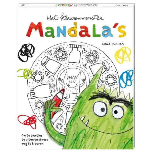 De Vier Windstreken kinderboeken Het kleurenmonster: mandalakleurboek vanaf 3 jaar