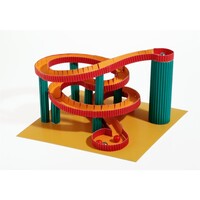 Papieren knikkerbaan