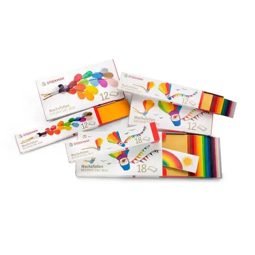 Mercurius Stockmar versierwas small - 20x4 cm - 12 kleuren Mercurius Stockmar versierwas small - 20x4 cm - 12 kleuren