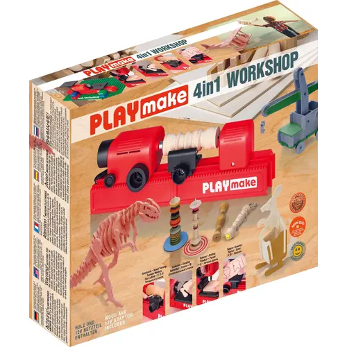 Play Make van The Cool Tool The Cool Tool - Playmake 4 in 1 werkplaats Play Make van The Cool Tool The Cool Tool - Playmake 4 in 1 werkplaats