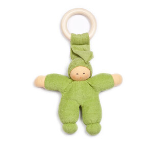 Nänchen Natur poppen Popje Pimpel met ring groen