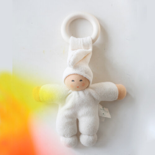 Nänchen Natur poppen Nänchen Natur Knuffelpopje Pimpel met ring naturel Nänchen Natur poppen Nänchen Natur Knuffelpopje Pimpel met ring naturel