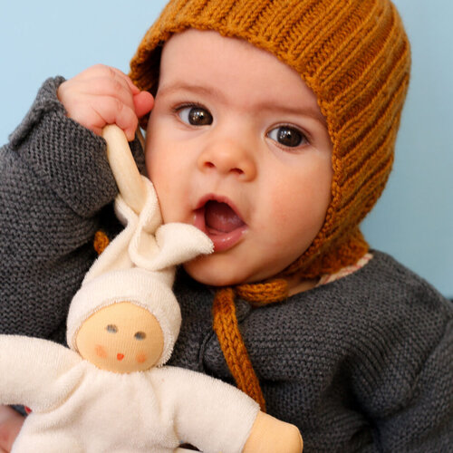 Nänchen Natur poppen Nänchen Natur Knuffelpopje Pimpel met ring naturel Nänchen Natur poppen Nänchen Natur Knuffelpopje Pimpel met ring naturel