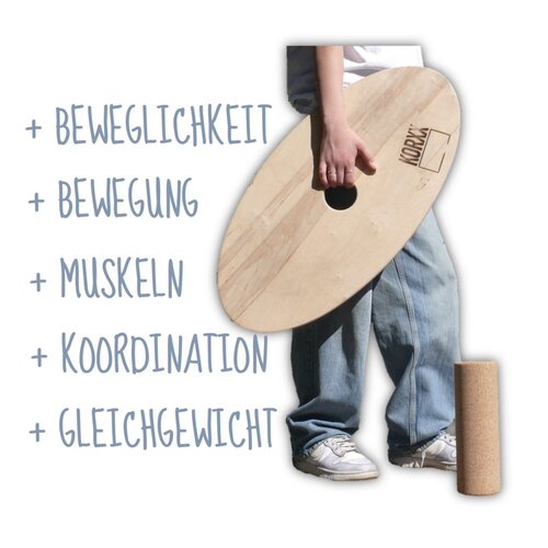 KORXX kurk blokken Korxx houten Balansbord Galaxy surf complete set