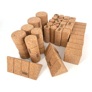 KORXX kurk blokken Form M met 60 naturel kurkblokken