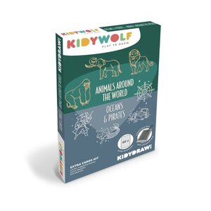 Kidywolf Kidydraw Mini navulling Wereld & piraten Kidywolf Kidydraw Mini navulling Wereld & piraten