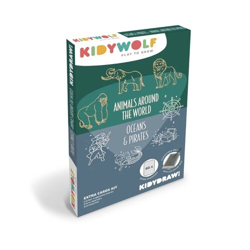 Kidywolf Kidydraw refill  "dieren" en "oceanen en piraten" Kidywolf Kidydraw refill  "dieren" en "oceanen en piraten"