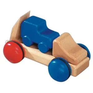 Fagus - robuuste houten speelgoedauto's Mini Autotransporter Fagus - robuuste houten speelgoedauto's Mini Autotransporter