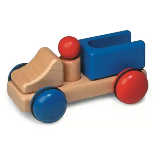 Fagus - robuuste houten speelgoedauto's Mini vrachtauto met laadbak Fagus - robuuste houten speelgoedauto's Mini vrachtauto met laadbak