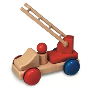 Fagus - robuuste houten speelgoedauto's Mini brandweerauto Fagus - robuuste houten speelgoedauto's Mini brandweerauto